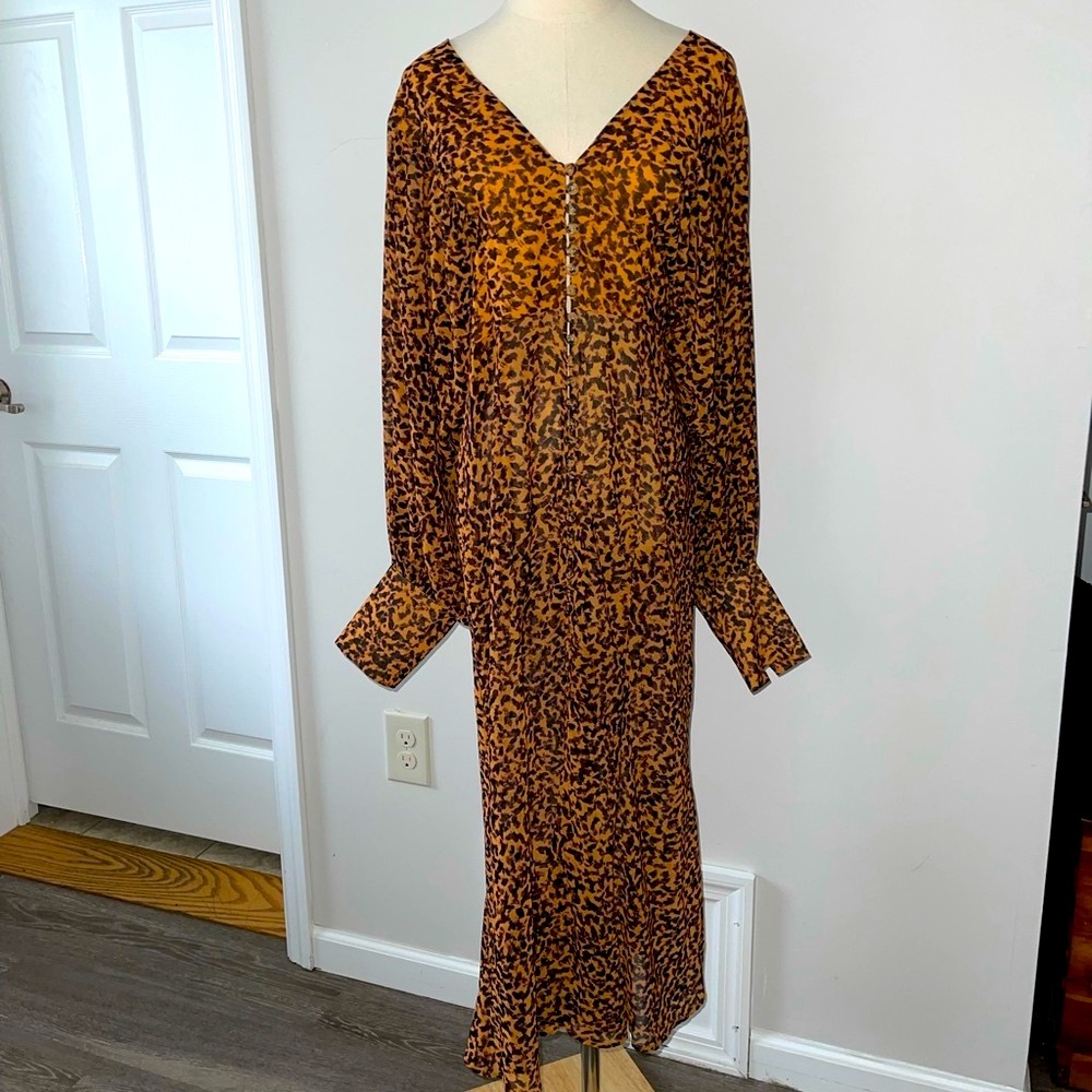 C/MEO Collective Apparent Long Sleeve Leopard Dress - Picture 2 of 6